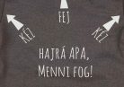 Rövid ujjú feliratos baba body