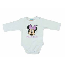 Hosszú ujjú baba body Minnie egér mintával