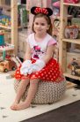 4 részes Minnie egér jelmez.