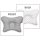 Scamp laposfejûség elleni párna Lettle Heart White Grey BLP012