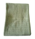 BabyDan Horgolt pamut takaró Dusty Green, 75x100cm