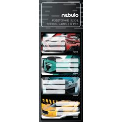 Sportautó füzetcímke 12 db-os, Nebulo