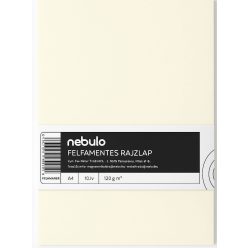 Rajzlap A/4, félfamentes, 120g, 10 lap/cs, Nebulo