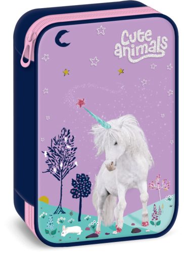 Unikornis tolltartó, belső emeletes, üres, Cute Animals, Unicorn