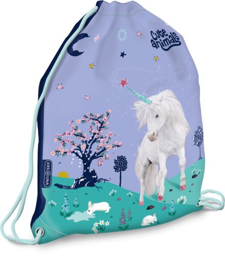 Unikornis tornazsák, sportzsák 42x32cm, Cute Animals, Unicorn