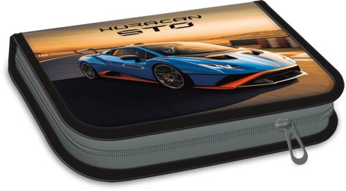 Lamborghini, autós tolltartó, klapnis, töltött, kék-narancs