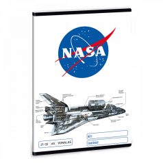 NASA tűzött füzet A/5, 32 lap vonalas (21-32), fehér