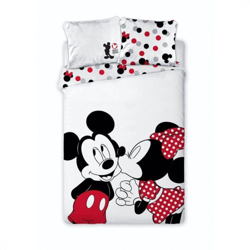 Disney Minnie, Mickey Love ágyneműhuzat 140×200cm, 63×63 cm microfibre