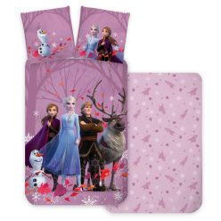   Disney Jégvarázs Purple gyerek, ovis ágyneműhuzat 100×135 cm, 40×60 cm