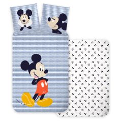  Disney Mickey Strip gyerek ágyneműhuzat 100×140 cm, 40×45 cm