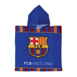 FC Barcelona Blue strand törölköző poncsó 50x100 cm