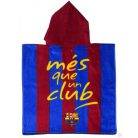 FC Barcelona Més que un Club strand törölköző poncsó 50x100 cm