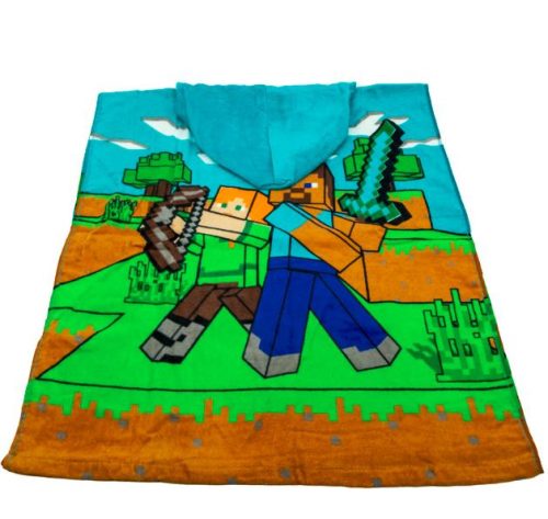 Minecraft Diamond Defender strand törölköző poncsó 50x115 cm