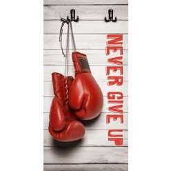   Never give up Box fürdőlepedő, strand törölköző 70x140cm