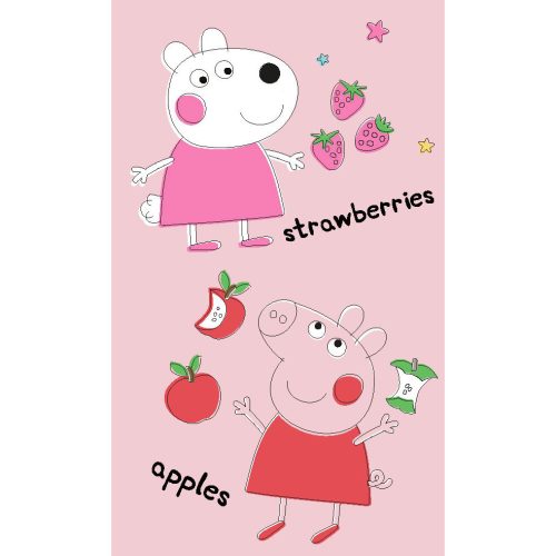 Peppa malac Fruits kéztörlő, arctörlő, törölköző 30x50 cm