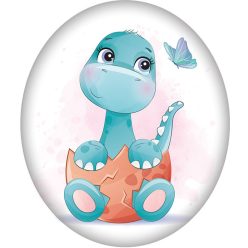 Dinoszaurusz Egg formapárna, díszpárna 37x34 cm Velúr