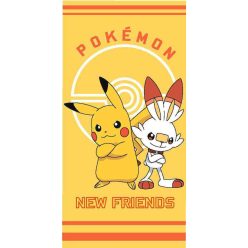   Pokémon New Friends fürdőlepedő, strand törölköző 70x140cm