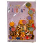 Happy Birthday Animals 3D üdvözlőkártya