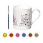 Mancs Őrjárat Team festhető porcelán bögre 235 ml Díszdobozban