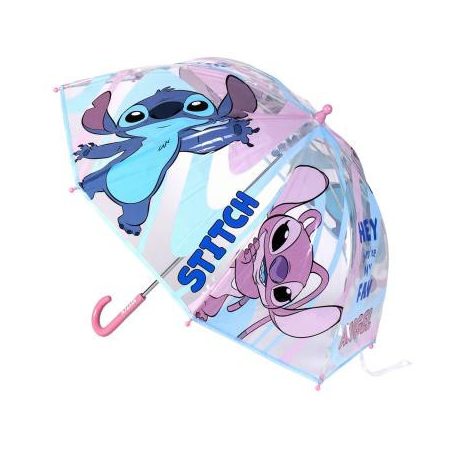 Disney Lilo és Stitch, A csillagkutya Angel gyerek átlátszó esernyő Ø71 cm