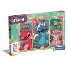 Disney Lilo és Stitch, A csillagkutya Evile 24 db-os maxi puzzle Clementoni