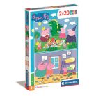 Peppa malac Dragon 2x20 db-os puzzle Clementoni