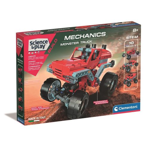 Monster Truck Mechanics 10 az 1-ben építőjáték Clementoni