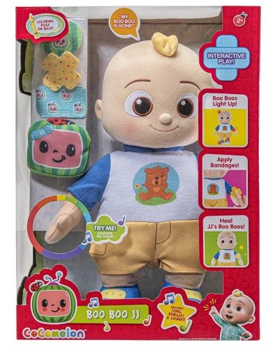 Cocomelon Boo Boo JJ interaktív plüssfigura 30 cm