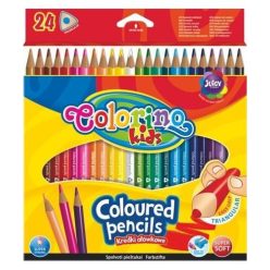   Színes ceruzakészlet 24 db-os, Colorino trio, háromszög test