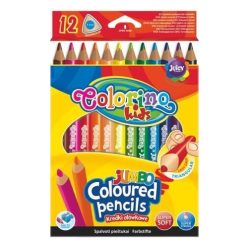   Színes ceruzakészlet 12 db-os Colorino JUMBO trio, háromszög test