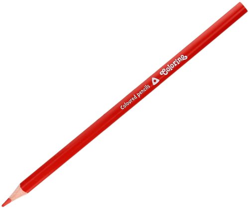 Színes ceruza, Colorino, háromszög test, piros