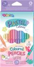 Színes ceruzakészlet 12/24, DUO (kétvégű), Colorino, pasztell, kerek