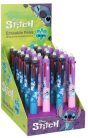 Radírozható golyóstoll, 4 színű, CoolPack, Stitch, kék vagy rózsaszín