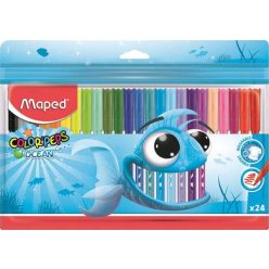   Filctoll készlet 24 db-os, 2 mm, kimosható, Maped Color Peps Ocean