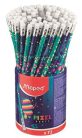 Grafitceruza HB, radírral, Maped Pixel Party, háromszög test, kétféle minta