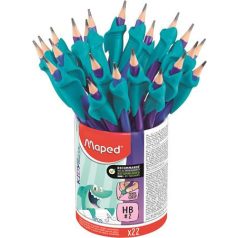   Grafitceruza HB, radírral, Maped Kidy Learn ceruzafogóval, háromszög test, kétféle szín