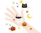 Halloween tetoválás matrica, 5 ív/csomag