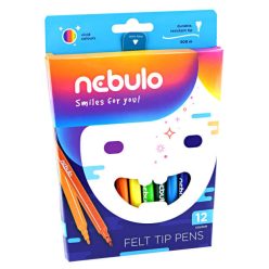 Filctoll készlet, 12 db-os, 1 mm, Nebulo