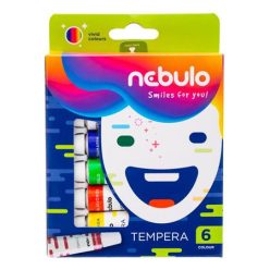 Tempera készlet, 6x12ml, Nebulo