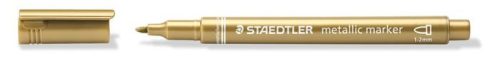 Dekormarker, 1-2 mm, kúpos, STAEDTLER 8323, arany