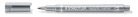 Dekormarker, 1-2 mm, kúpos, STAEDTLER 8323, ezüst