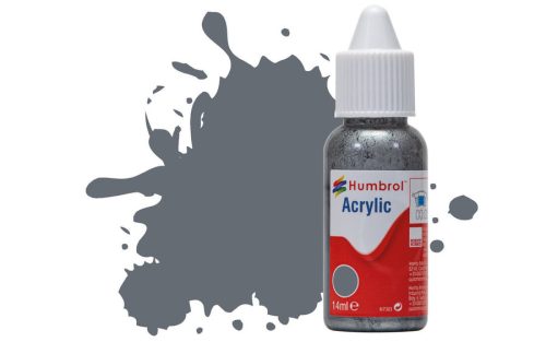 Humbrol Acrylic - Extra Dark Sea Grey - Satin (123) 14ml (DB0123)