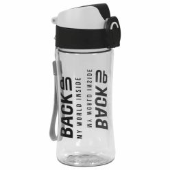 Szürke kulacs, 400 ml, Back Up 2025, A56