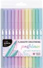 Filctoll készlet 12/24, kétvégű, pasztell, Kidea