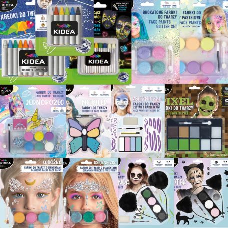 Kidea kedvezményes arcfestő csomag (25 arcfestő készlet) VISZONTELADÓKNAK!
