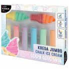 Aszfaltkréta, 8 db-os, jumbo, csavart fagyis, Kidea
