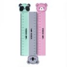 Állatos vonalzó, 15cm, 3 féle változat (koala, panda, maci), Kidea, 1 db