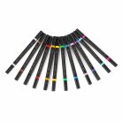 Kétvégű filctoll készlet (ecsetfilc és tűfilc), 12 db-os, Kidea