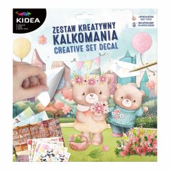   Kreatív képkészítő készlet transzferfóliával, állatos, Kidea