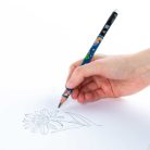 Gamer mintás grafitceruza radírral, HB, háromszög test, jumbo, 3 féle, Kidea
